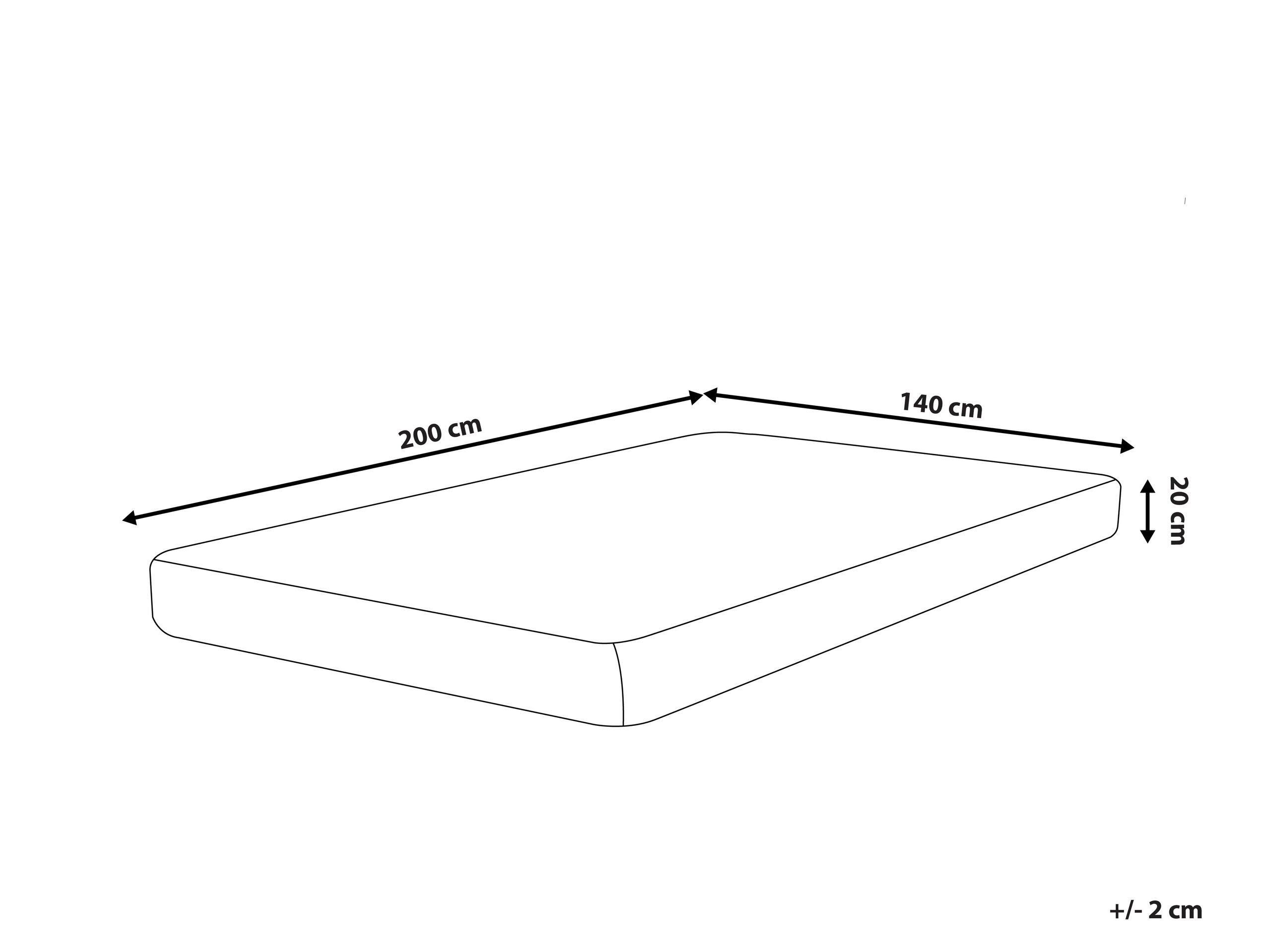 Beliani Matelas en mousse à mémoire de forme en gel en Mousse de polyuréthane ALLURE  