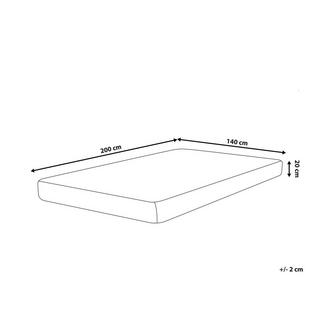 Beliani Matelas en mousse à mémoire de forme en gel en Mousse de polyuréthane ALLURE  