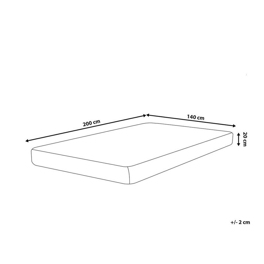 Beliani Gel-Memory-Schaummatratze aus PU-Schaum  ALLURE  