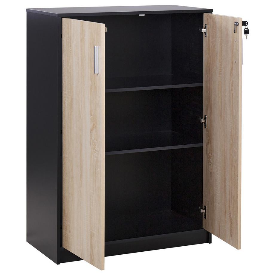 Beliani Armadietto da ufficio en Pannello di fibre (LDF)  ZEHNA  