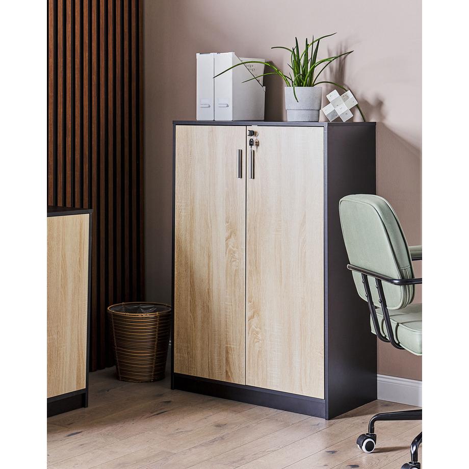 Beliani Armadietto da ufficio en Pannello di fibre (LDF)  ZEHNA  
