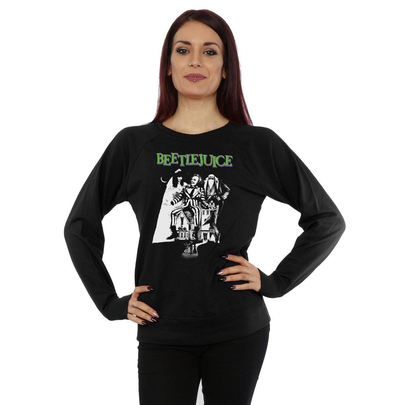Beetlejuice Bedrucktes Slim Fit Sweatshirt  