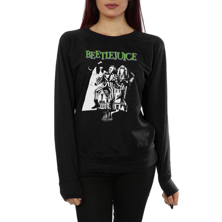 Beetlejuice Felpa Stampata Slim Fit  