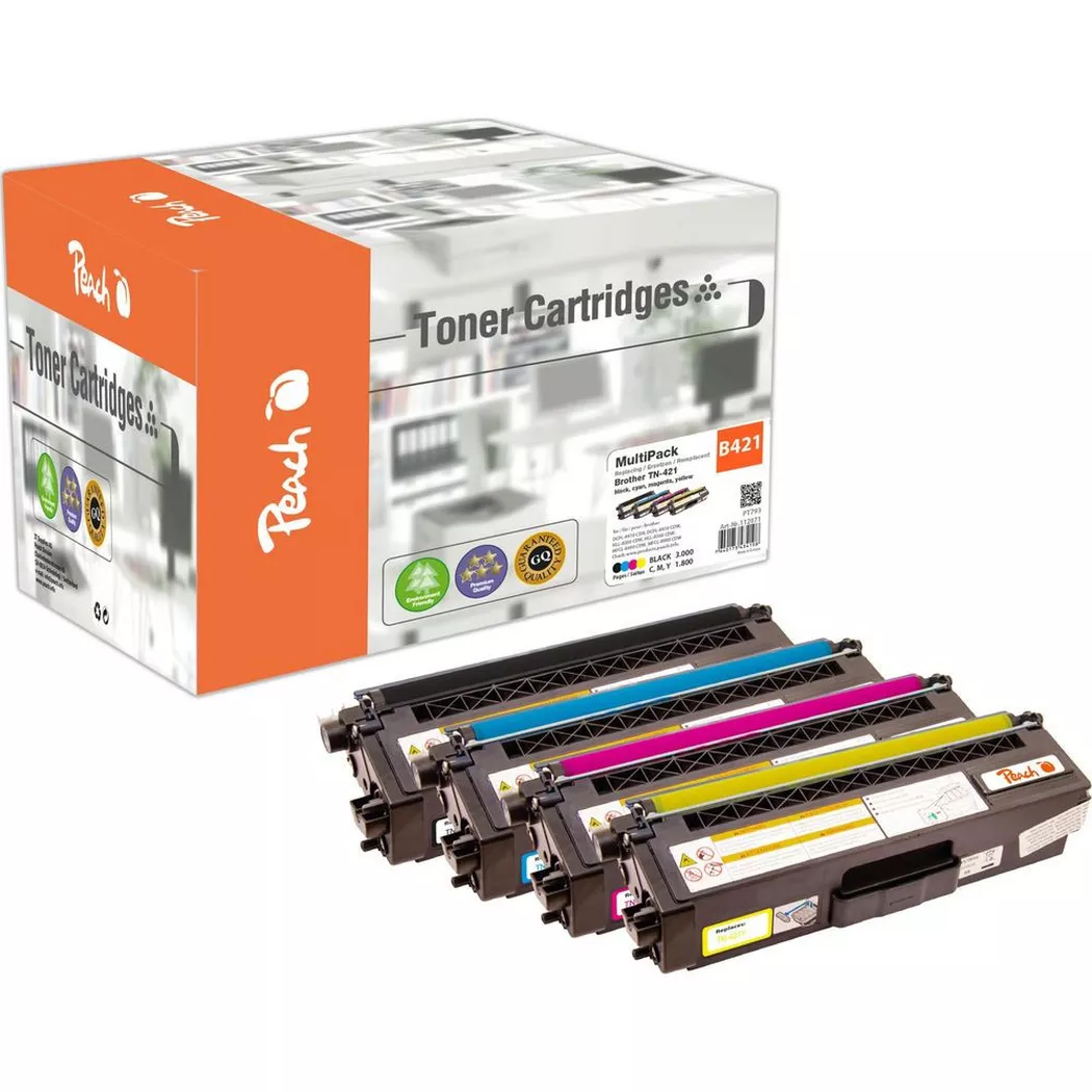Peach – Toner Brother Tn-421 Magenta/yellow/black/cyan, One Size