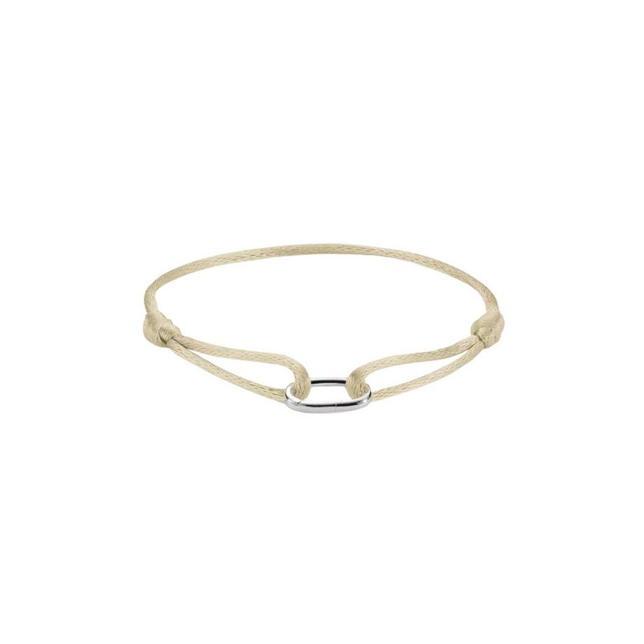 Bracelet Silver Textile Bracelet  Connect