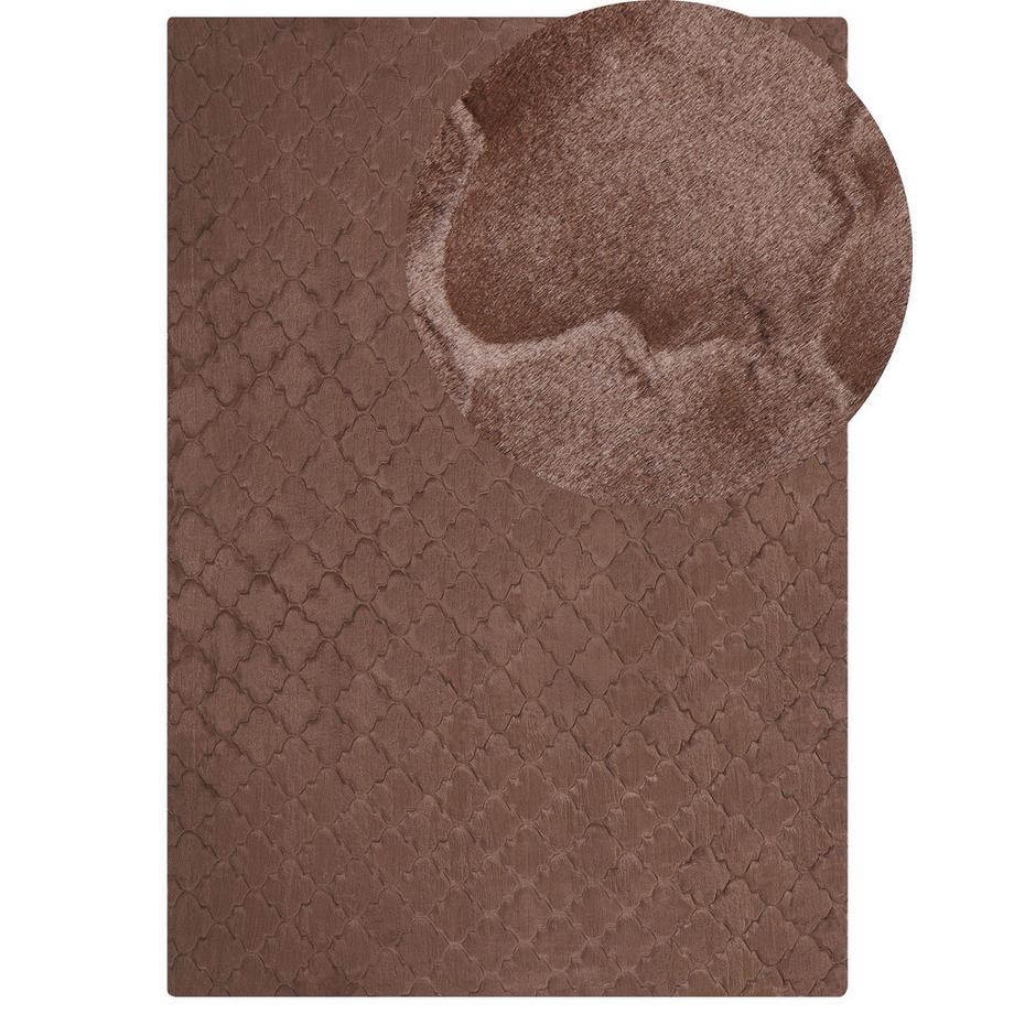 Tapis en fausse fourrure en Polyester Moderne GHARO