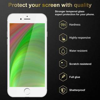 Cadorabo  Plein écran Film de protection compatible avec Apple iPhone 7 PLUS / 7S PLUS / 8 PLUS - Verre de protection d'écran durci (Tempered) d'une dureté de 9H avec 3D Touch 