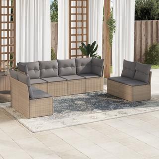 VidaXL set divano da giardino Polirattan  