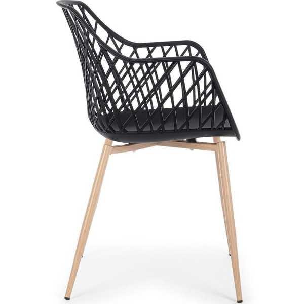 mutoni Chaise aspect noir  