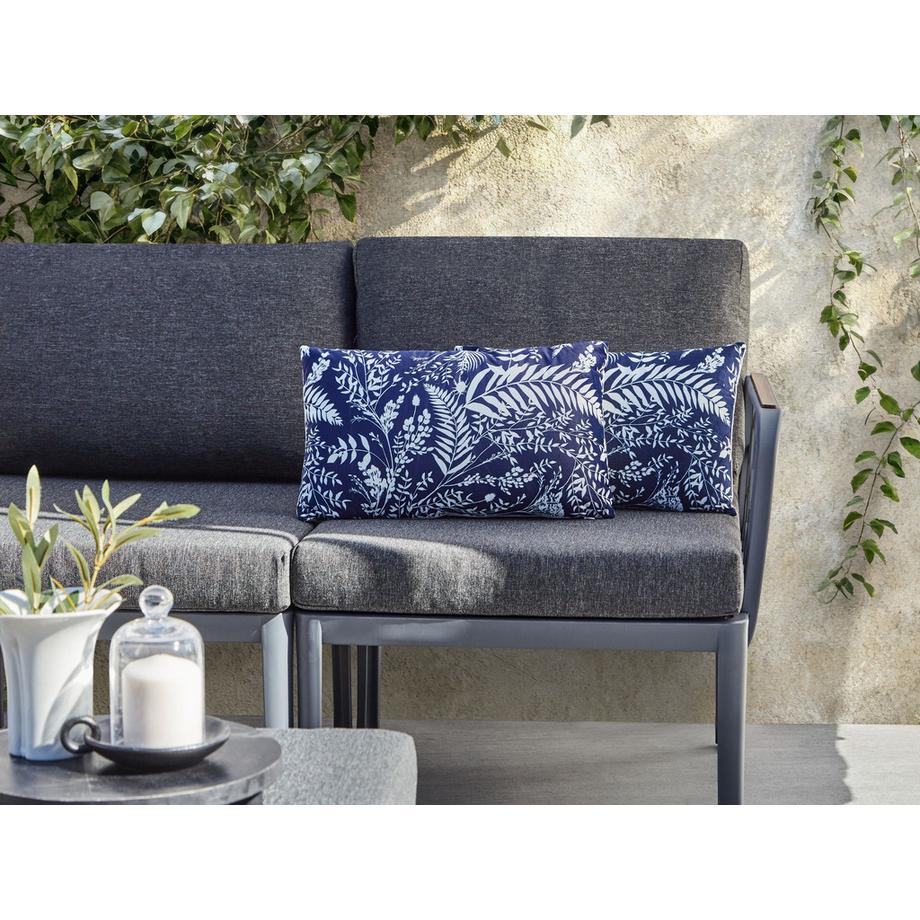 Beliani Gartenkissen 2er Set aus Polyester Modern GLIMMER  