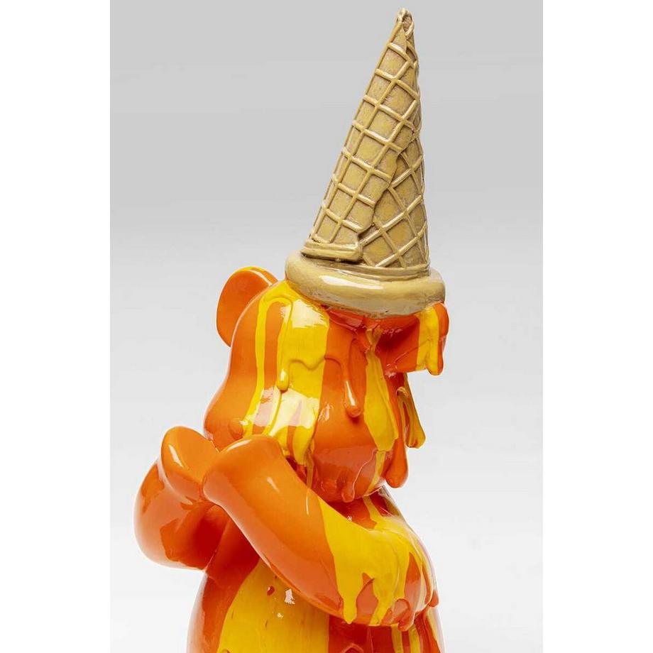 KARE Design  Figura decorativa Orso Gelato seduto arancione 37 