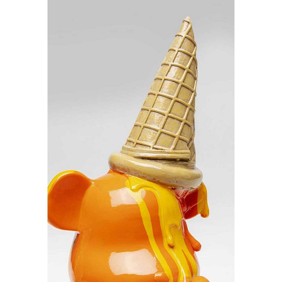 KARE Design  Figura decorativa Orso Gelato seduto arancione 37 