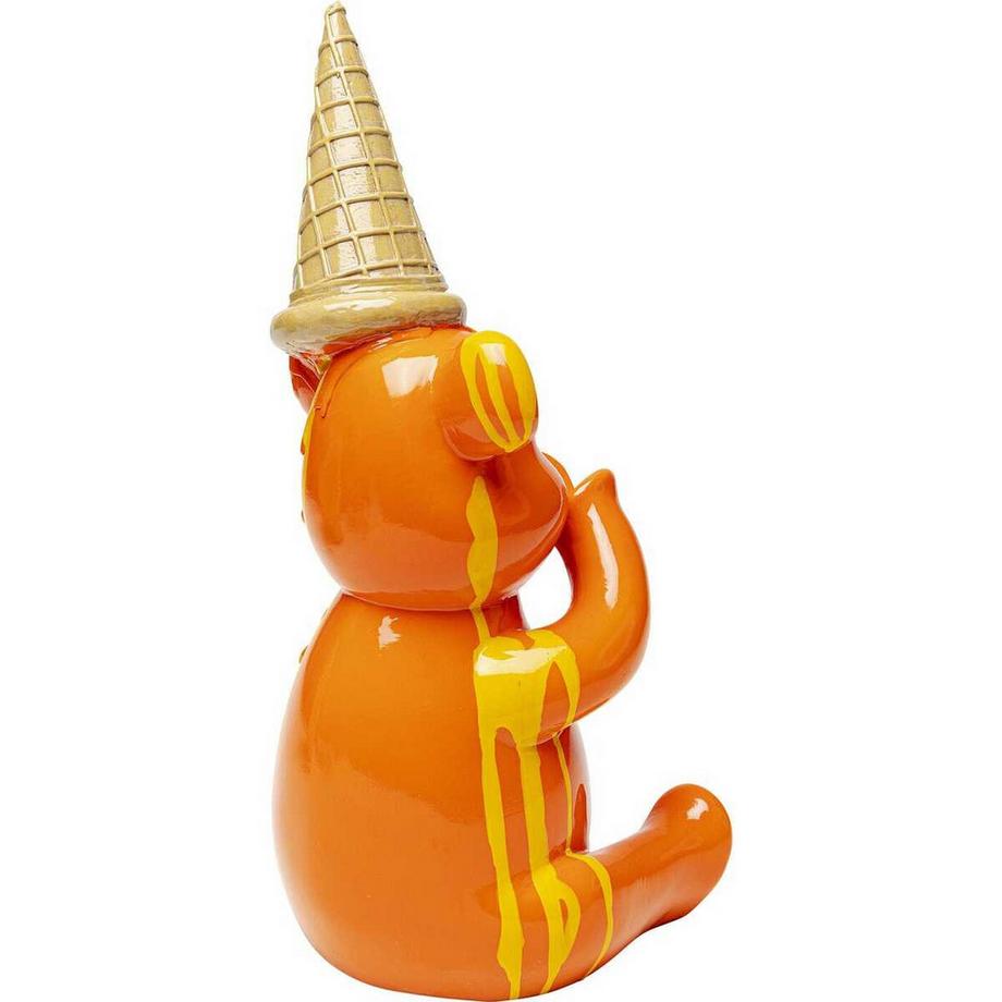 KARE Design  Figura decorativa Orso Gelato seduto arancione 37 