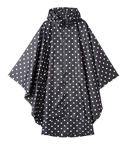 Alopini  Poncho de pluie imperméable élégant avec capuche zippée 