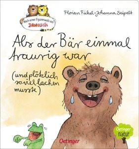 Nach einer Figurenwelt von Janosch. Als der Bär einmal traurig war (und plötzlich so viel lachen musste) Fickel, Florian; Seipelt, Johanna (Illustrationen) Copertina rigida 