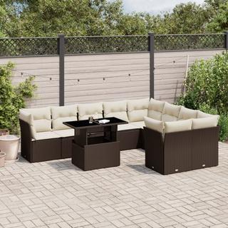 VidaXL set divano da giardino Polirattan  