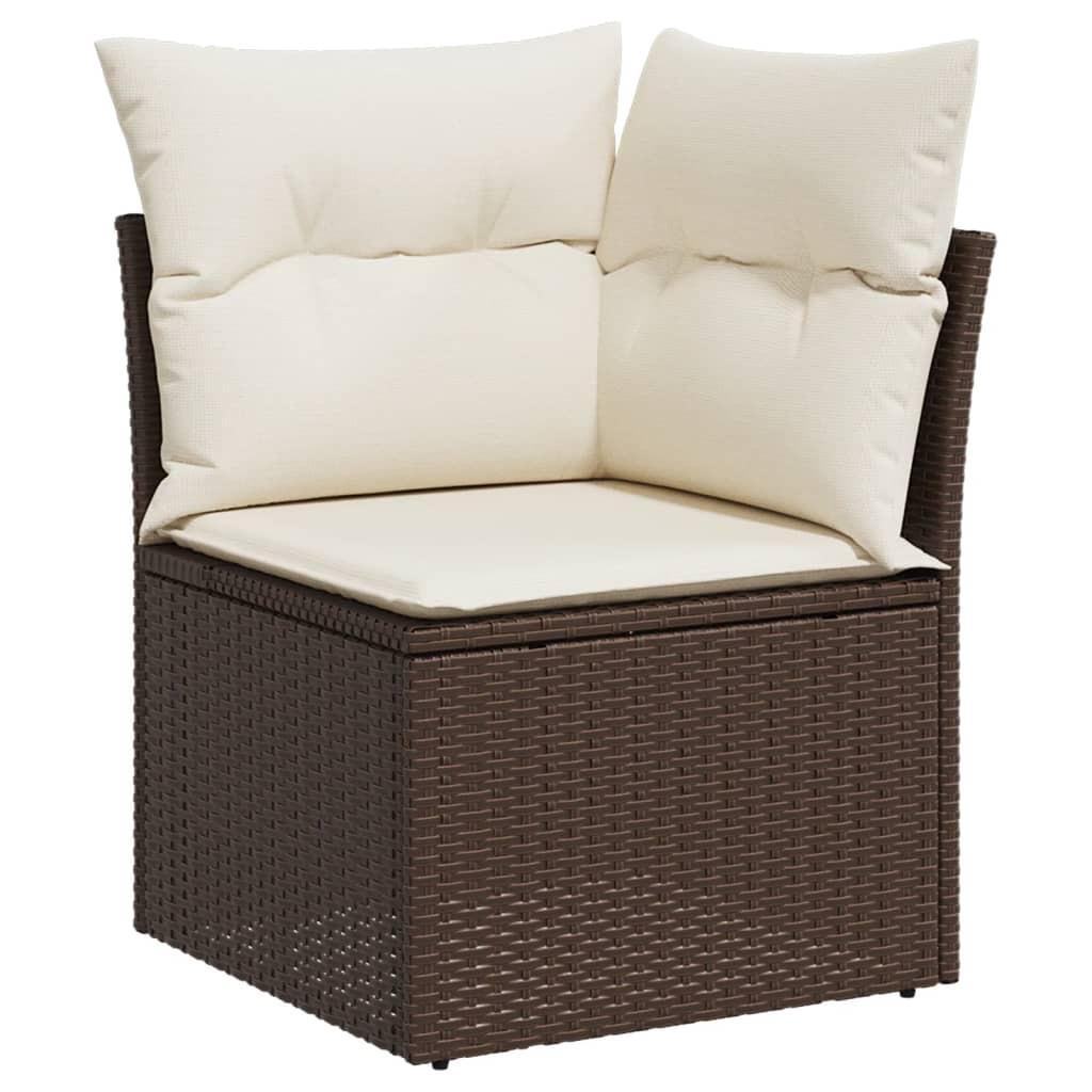 VidaXL set divano da giardino Polirattan  