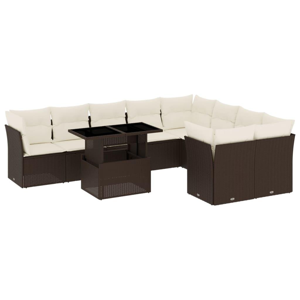 VidaXL set divano da giardino Polirattan  