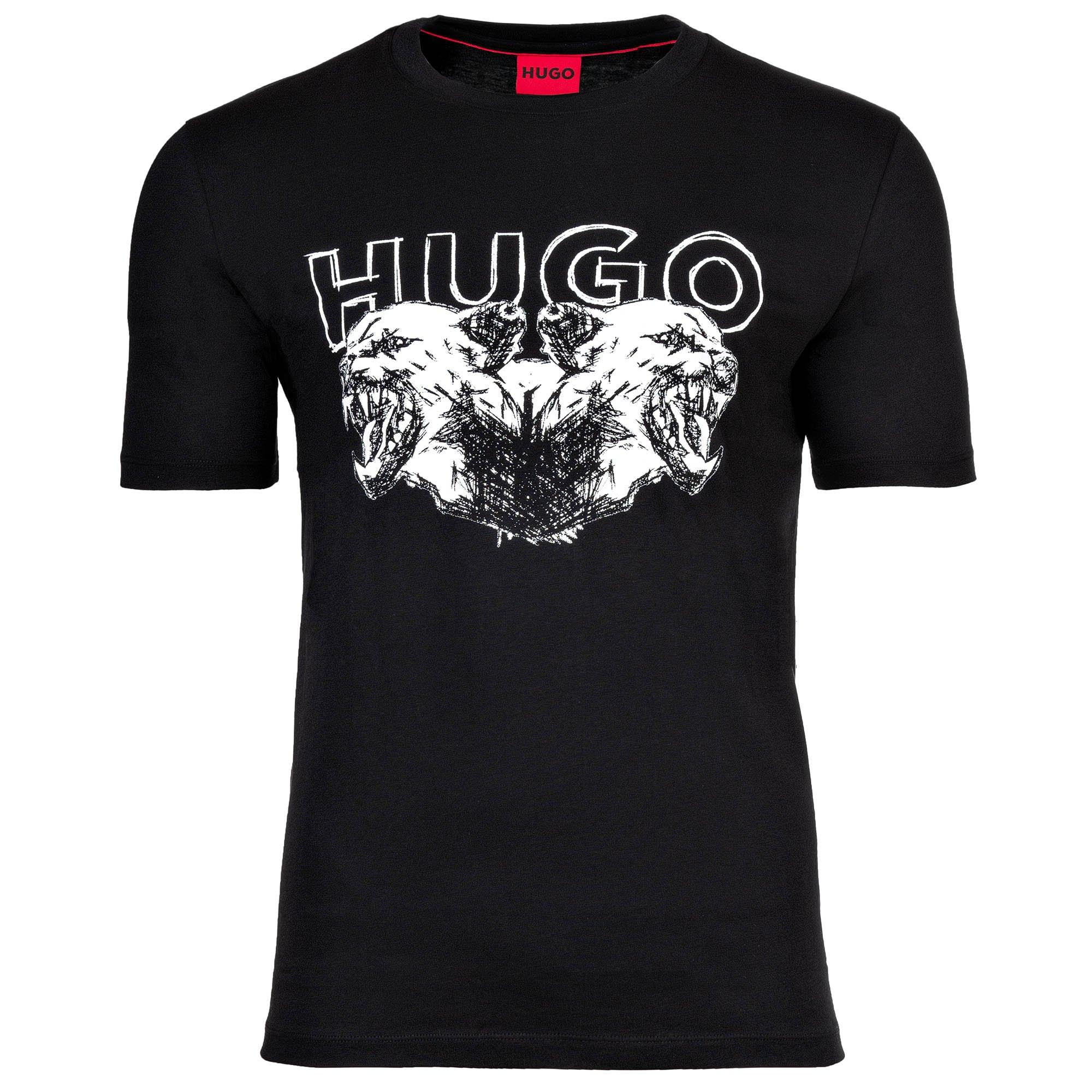 HUGO Durro Graphic Print Comfort Fit T-shirt 1 Pack  