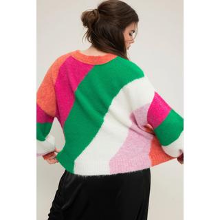 Studio Untold  Pullover, oversized, Blockstreifen, Rundhals, Langarm 