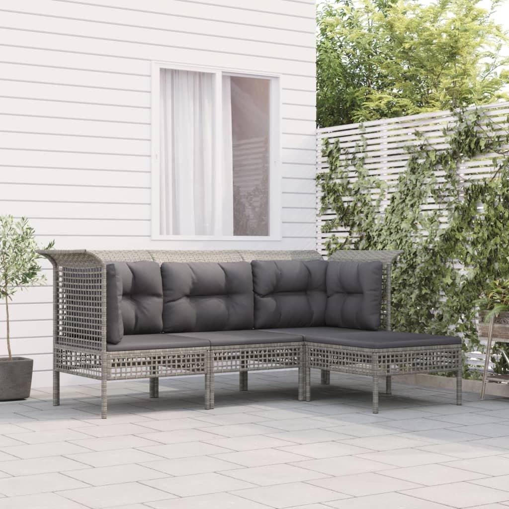 VidaXL set salotto da giardino Polirattan  