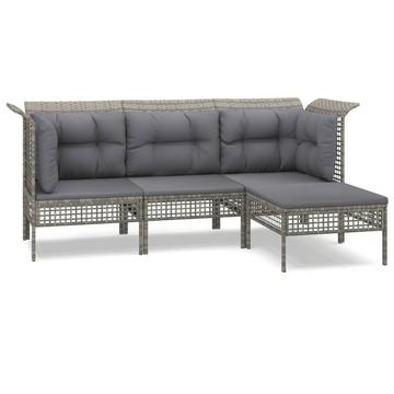 Garten lounge set poly-rattan