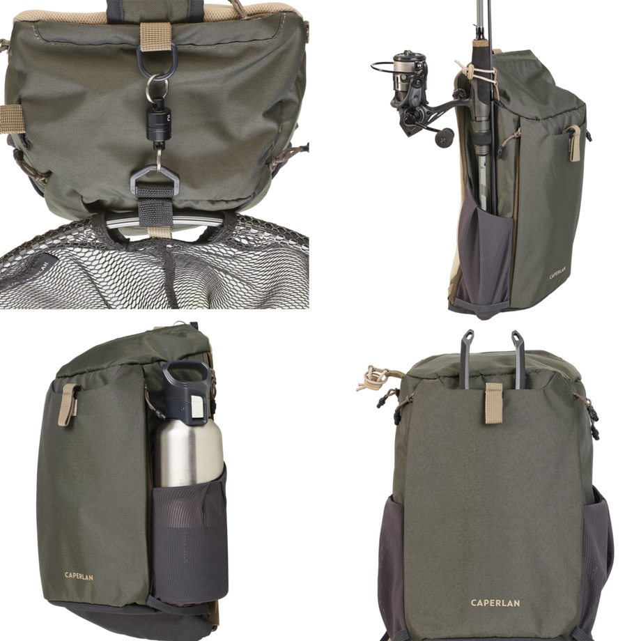 CAPERLAN  Schultertasche Angeln 9 L - Sling Bag 100 kaki 