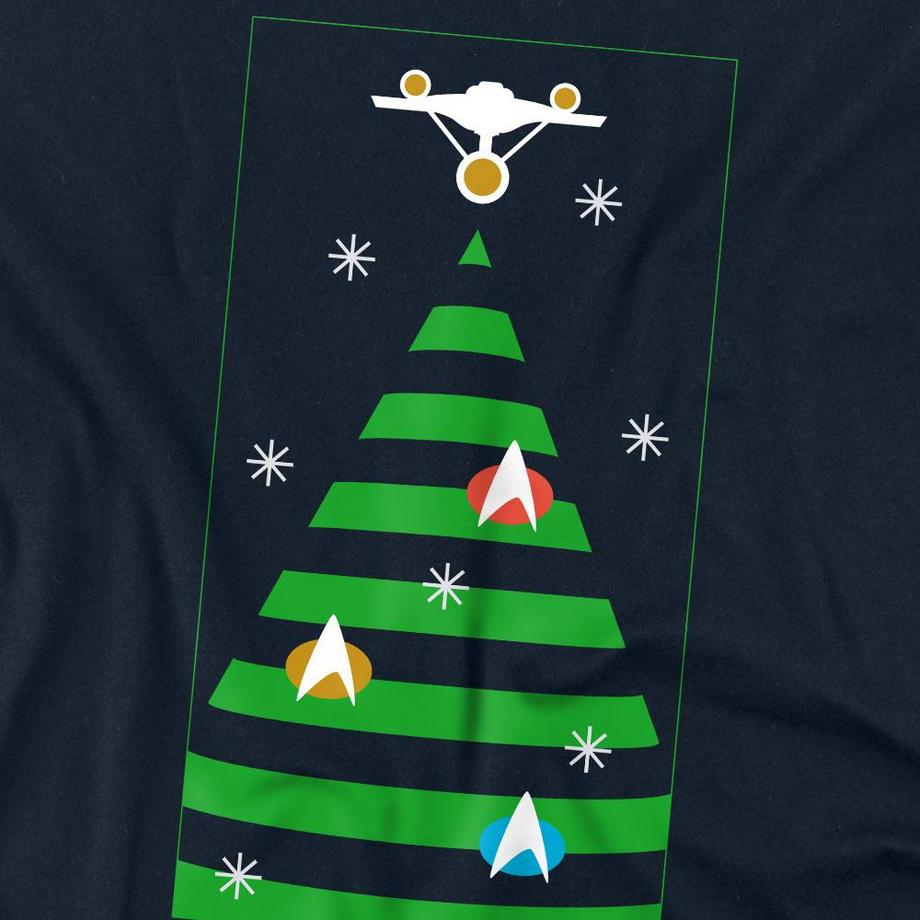 Star Trek T-Shirt a Maniche Lunghe con Stampa Grafica Star Trek  