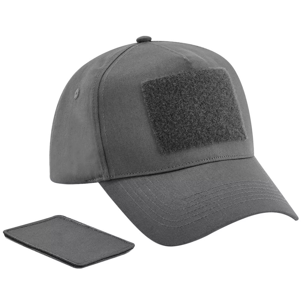 Beechfield - Kappe Abnehmbarer Aufnäher, für Herren, Grau, One Size