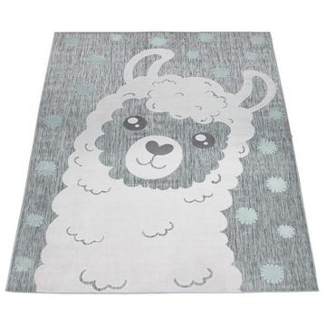 Kinder Teppich Kinderzimmer Spielteppich Lama Motiv