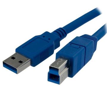 Câble SuperSpeed USB 3.0 A vers B de 1m - Mâle / Mâle - Bleu