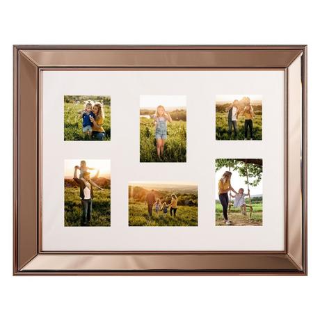 Beliani Cornice per 6 foto en Vetro Glamour DABOLA  