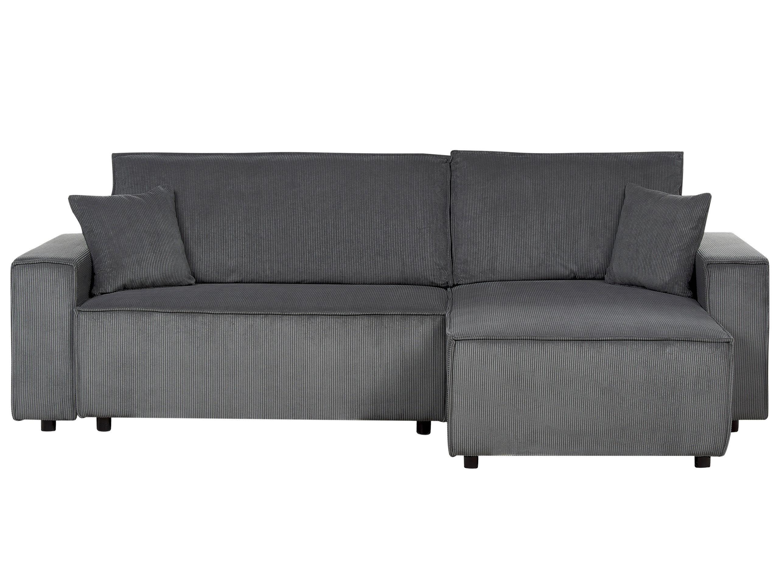 Beliani Schlafsofa aus Cord Modern ABACKA  