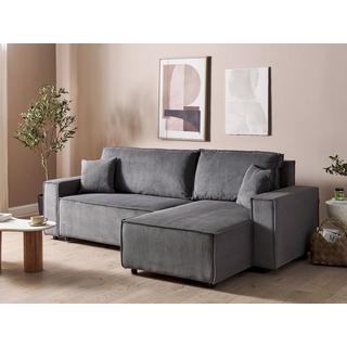 Beliani Schlafsofa aus Cord Modern ABACKA  