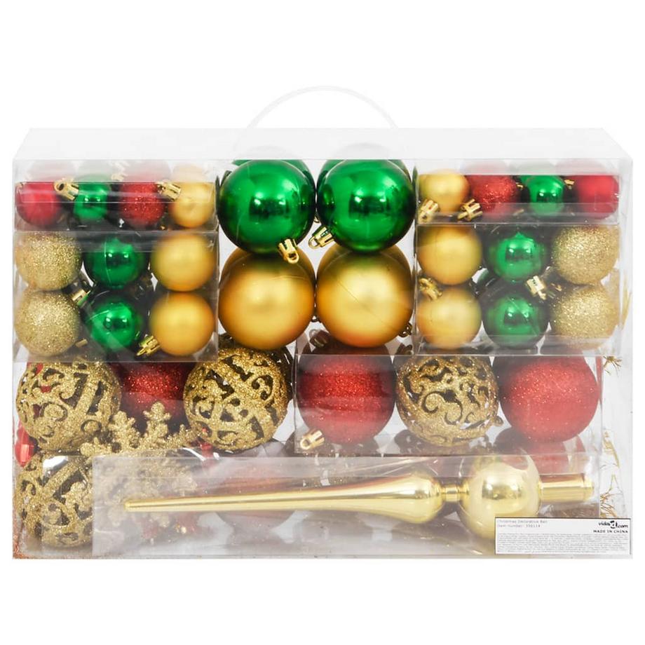 VidaXL Ensemble de boule de noël polystyrène  
