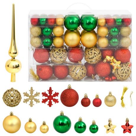VidaXL Weihnachtskugel set styropor  