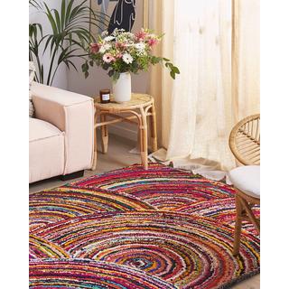 Beliani Tappeto en Cotone Boho KOZAN  