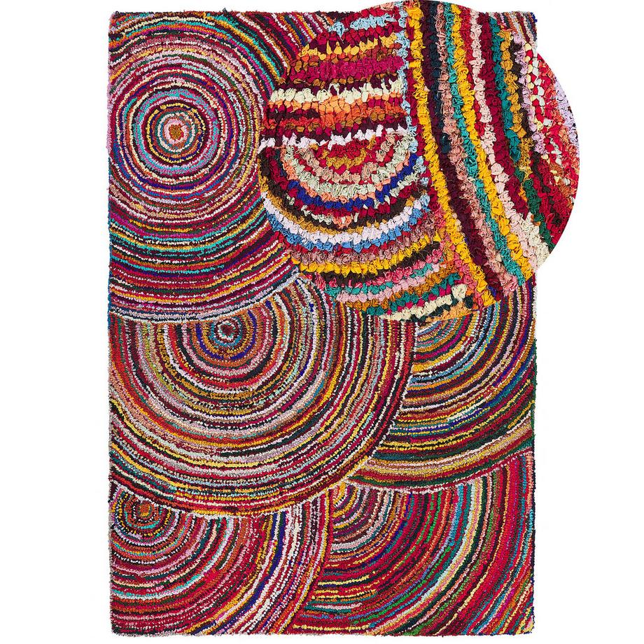 Beliani Teppich aus Baumwolle Boho KOZAN  