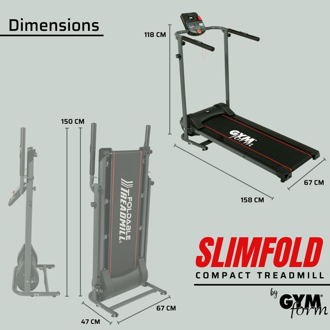 GYMFORM  Slimfold Pro - Zusammenklappbares Laufband 