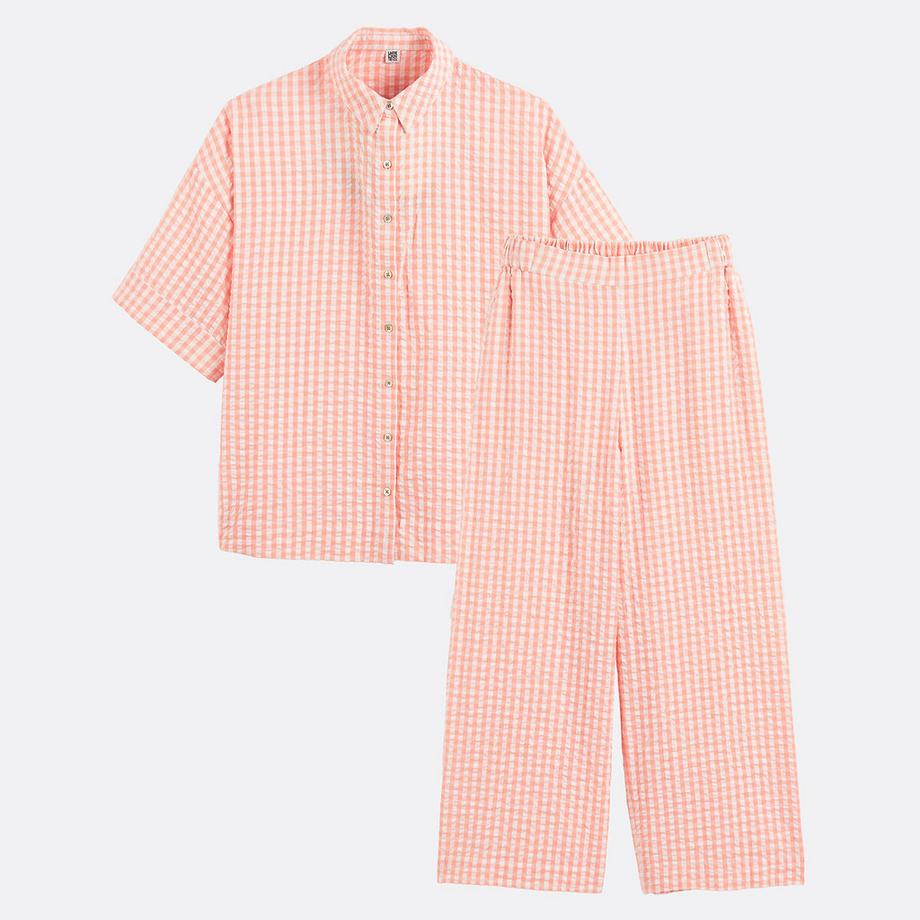 La Redoute Collections Seersucker Check Pyjama  