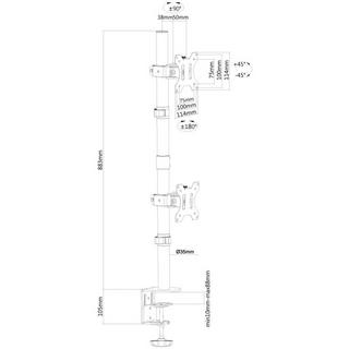 Neomounts by Newstar  Support de table pour écran plat NewStar 