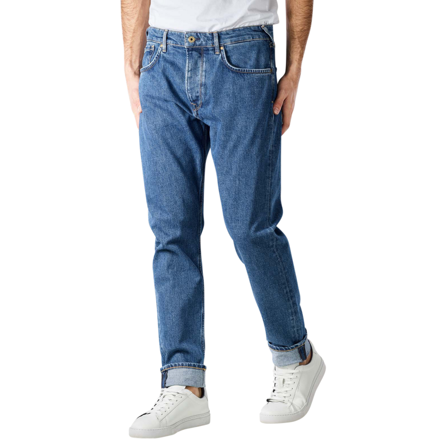 Pepe Jeans London Callen Tapered Fit Cropped Used Jeans  