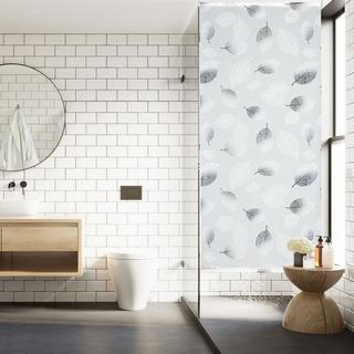 B2X Store enrouleur pour douche avec motif feuille  