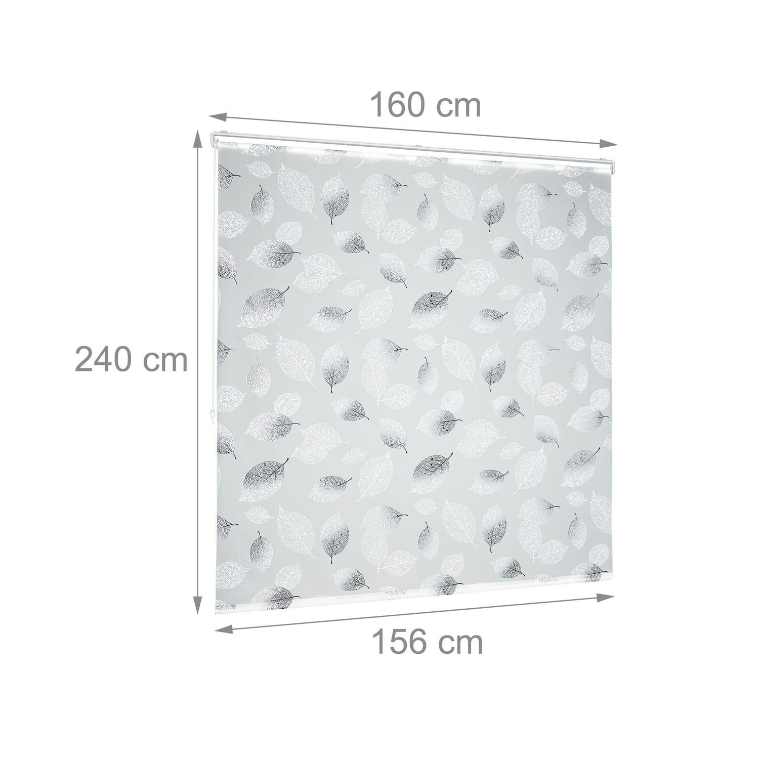 B2X Store enrouleur pour douche avec motif feuille  