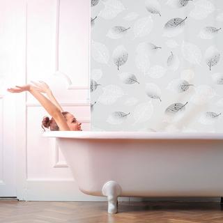 B2X Store enrouleur pour douche avec motif feuille  