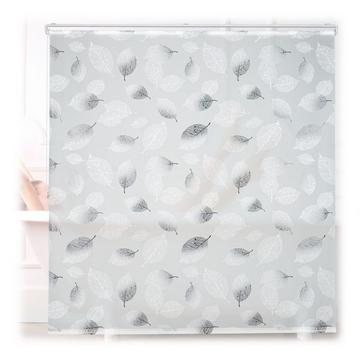 Duschrollo mit Blättermotiv