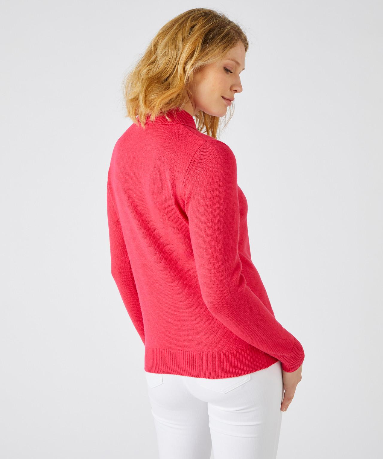 Damart  Pull col polo maille jersey souple. 