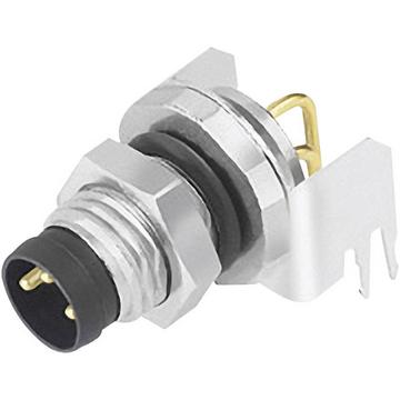 Sensor-/Aktor-Einbausteckver M8 Stecker, gewinkelt Polzahl: 3 1 St.