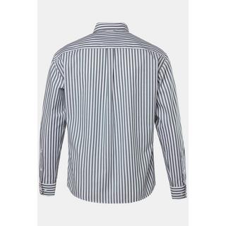 JP1880  Camicia da ufficio con righe, vestibilità moderna, finissaggio EasyCare, colletto button-down e maniche lunghe bottiglie verdi 