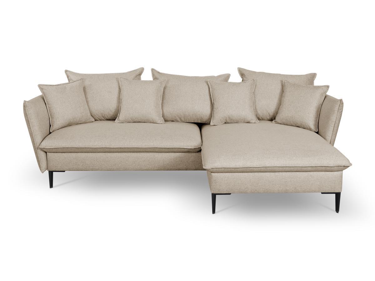 PASCAL MORABITO Canapé d'angle conible en tissu LAZARE de PASCAL MORABITO Angle droit  